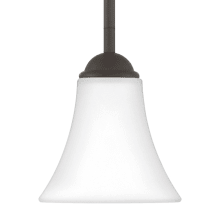 Kingfield Single Light 6" Wide Mini Pendant with Etched Glass Shade