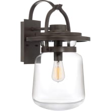 LaSalle Single Light 19-1/2" Tall Outdoor Wall Sconce with a Glass Shade