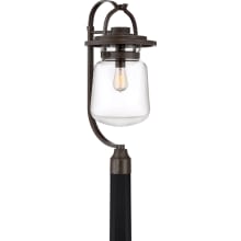 LaSalle Single Light 26-1/2" High Outdoor Hanging Post Light with a Glass Shade
