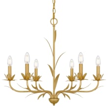 Maria 6 Light 28" Wide Taper Candle Style Chandelier