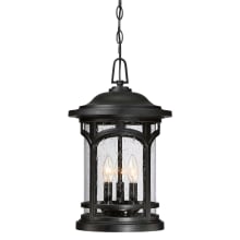 Marblehead 3 Light 11" Wide Outdoor Pendant with a Glass Shade