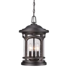 Marblehead 3 Light 11" Wide Outdoor Pendant with a Glass Shade