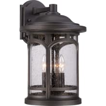 Marblehead 3 Light 17-3/4" Tall Outdoor Wall Sconce with a Glass Shade
