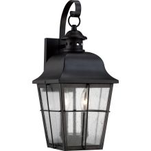 Millhouse 2 Light 18-1/2" Tall Outdoor Wall Sconce with Seeded Glass Panels