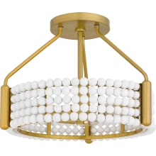 Molly 3 Light 16" Wide Semi-Flush Drum Ceiling Fixture