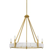 Molly 5 Light 27" Wide Taper Candle Ring Chandelier