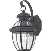 Newbury 1 Light 12" Tall Outdoor Wall Sconce with Clear Glass