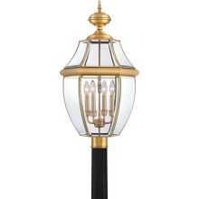 Newbury 4 Light 30" Tall Post Lantern with Clear Glass