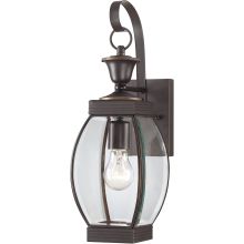Oasis 1 Light 17" Tall Outdoor Wall Sconce with Clear Glass