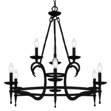 Octavia 8 Light 32" Wide Taper Candle Style Chandelier