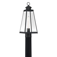 Paxton 18" Tall Outdoor Single Head Post Light with Clear Glass Shade