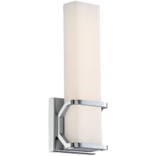 Axis LED 5" Wide Bathroom Sconce with Patterned/Etched Glass