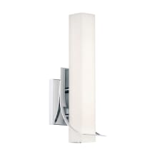 Blade Single Light 14" Tall Integrated LED Bathroom Sconce