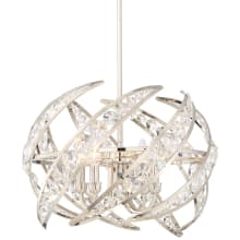 Crescent 4 Light 18" Wide Pendant with Clear Glass