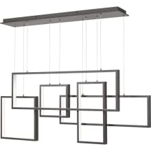 Platinum 57" Wide LED Abstract Chandelier