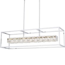 Dazzle 36" Wide Crystal Linear Chandelier