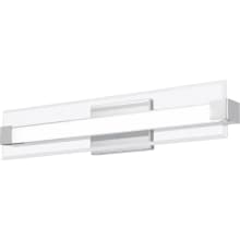 Salon Single Light 25" Wide Integrated LED Bath Bar with a Glass Shade - ADA Compliant