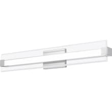 Salon Single Light 32" Wide Integrated LED Bath Bar with a Glass Shade - ADA Compliant