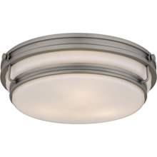 Grafton 3 Light 16" Wide Flush Mount Ceiling Fixture with Opal Etched Glass Shade