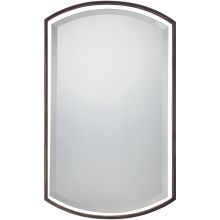 Quoizel Reflections 35"x21" Matte Black Decorative Mirror