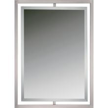 Quoizel Reflections 32"x24" Matte Black Rectangular Mirror
