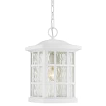 Stonington 15" Tall Single Light Outdoor Lantern Pendant with Water Glass