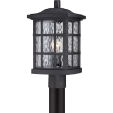 Stonington 1 Light 17" Tall Post Lantern with Clear Water Glass