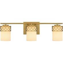 Tenley 3 Light 24" Wide Bathroom Vanity Light with Etched Opal Shades