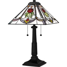 Collingwood 2 Light 23" Tall Tiffany Table Lamp