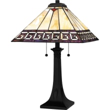 Edith 2 Light 25" Tall Tiffany Table Lamp