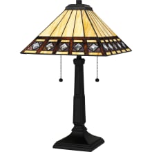 Chardonnay 2 Light 23" Tall Tiffany Table Lamp