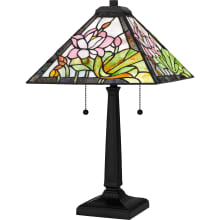 Herron 2 Light 23" Tall Tiffany Table Lamp
