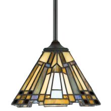 Inglenook 1 Light Mini Pendant with Tiffany Stained Glass