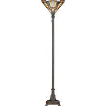 Inglenook 1 Light 71" Tall Torchiere Floor Lamp with Tiffany Glass Shade