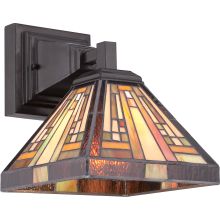 Stephen 1 Light 10" Tall Wall Sconce with Tiffany Glass