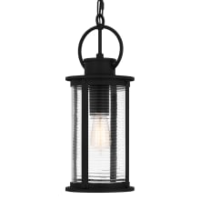 Tilmore 8" Wide Mini Pendant with Ribbed Glass Shade