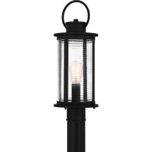 Tilmore 20" Tall Outdoor Post Light with Ribbed Glass Shade