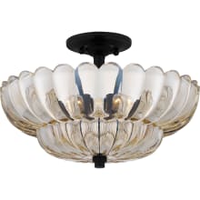 Whitecap 4 Light 16" Wide Semi-Flush Bowl Ceiling Fixture