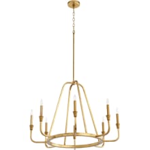 Marquee 8 Light 32" Wide Taper Candle Ring Chandelier