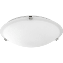 3 Light 16" Wide Semi-Flush Bowl Ceiling Fixture with Satin Opal Shade