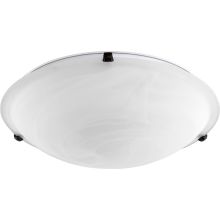 4 Light 20" Wide Semi-Flush Bowl Ceiling Fixture with Faux Alabaster Shade