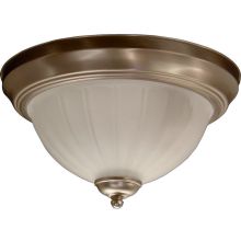 2 Light Flushmount Ceiling Fixture with Scavo Frosted Glass Shade
