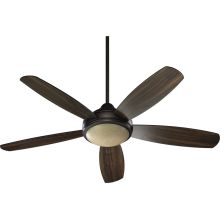 5 Blade 52" 4 Speed 3 Light Indoor Ceiling Fan – Light and Blades Included