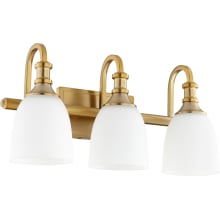 Richmond 3 Light 20-1/4" Wide Bathroom Vanity Light with Satin Opal Shade