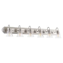 6 Light 48" Wide Bathroom Vanity Light