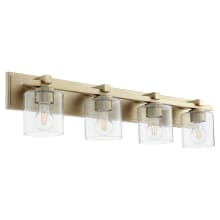 4 Light 33" Wide Bathroom Vanity Light