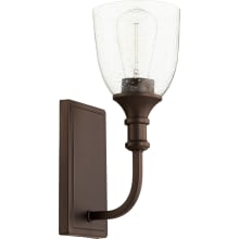 Richmond Single Light 5-1/4" Wide Bathroom Sconce with Clear Seeded Shade