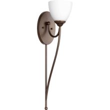 Brooks Single Light Wall Sconce with Glass Shade