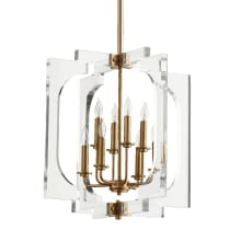 Broadway 8 Light 21" Wide Taper Candle Chandelier