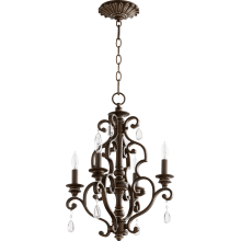 San Miguel 4 Light 16" Wide Taper Candle Chandelier